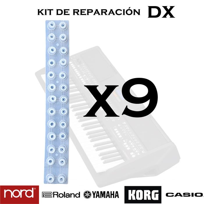 Contactos de silicona para teclados musicales (DX)
