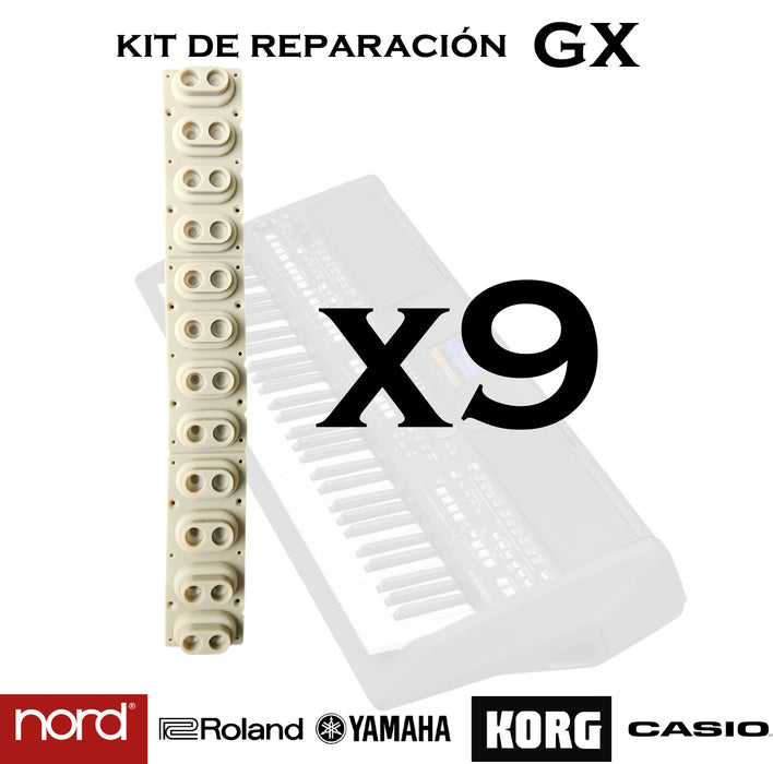 Contactos de silicona para teclados musicales (GX)