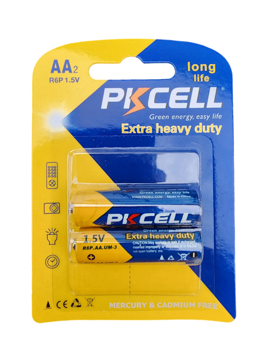 PKcell batería AA 1.5V (2 piezas)