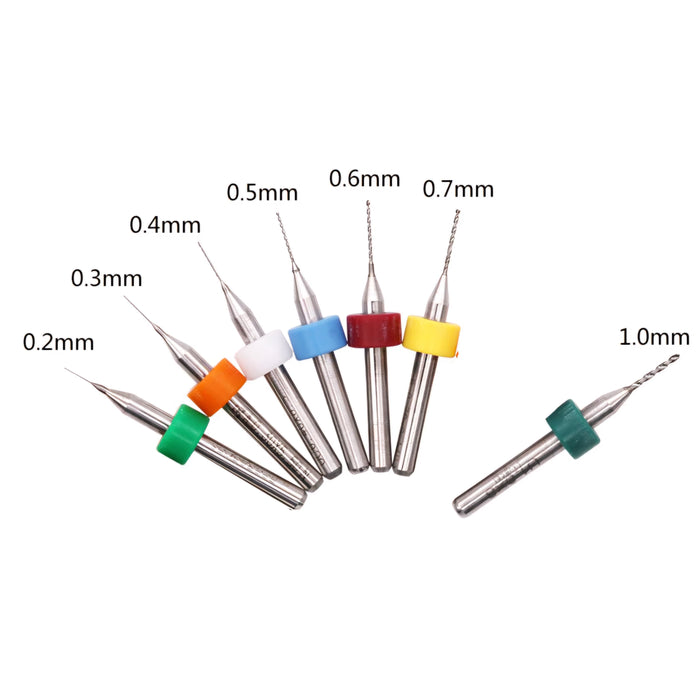 Kit de  7 brocas 0.1 a 1 mm