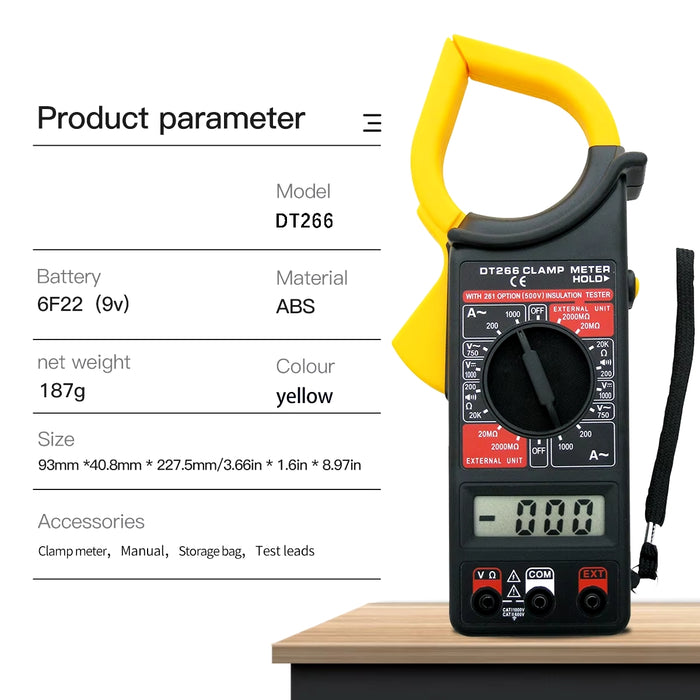 PInza amperimétrica DT266