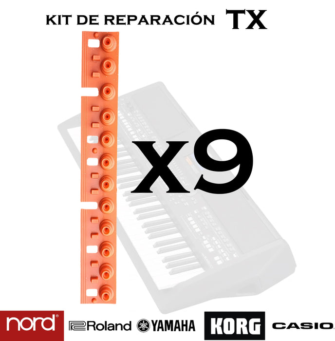 Contactos de silicona para teclados musicales (TX)