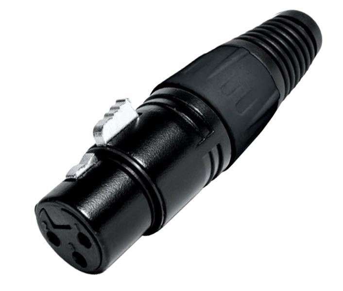 Conector XLR tipo neutrik 3 pines - Hembra