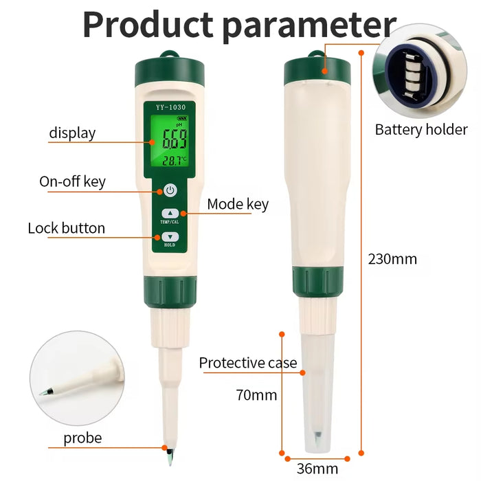 Sensor digital de PH YY-1030 (alimentos sólidos)